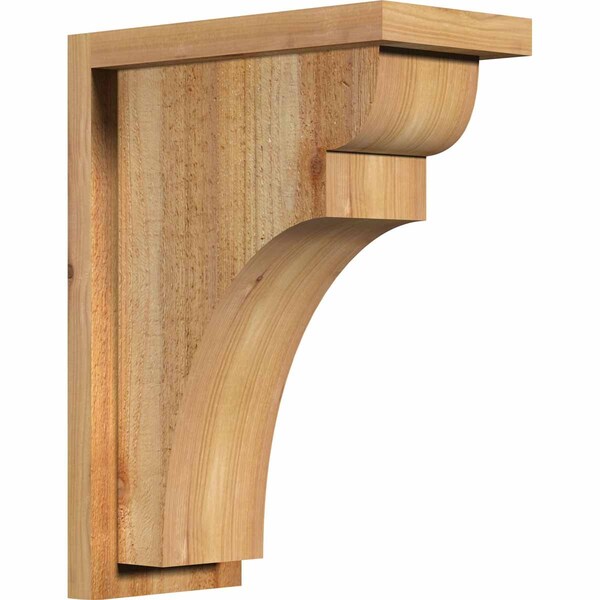 Ekena Millwork Yorktown Rough Sawn Corbel w/Backplate, Western Red Cedar, 6"W x 12"D x 16"H COR06X12X16YOR01RWR - main